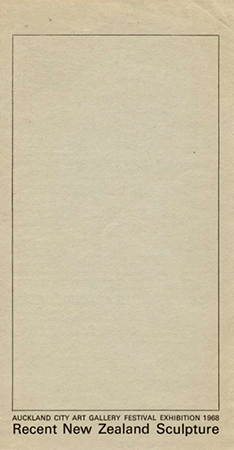 Recent New Zealand sculpture 1968
