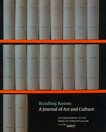 Reading Room: A Journal of Art and Culture Issue 1: Autobiography in the wake of Conceptualism