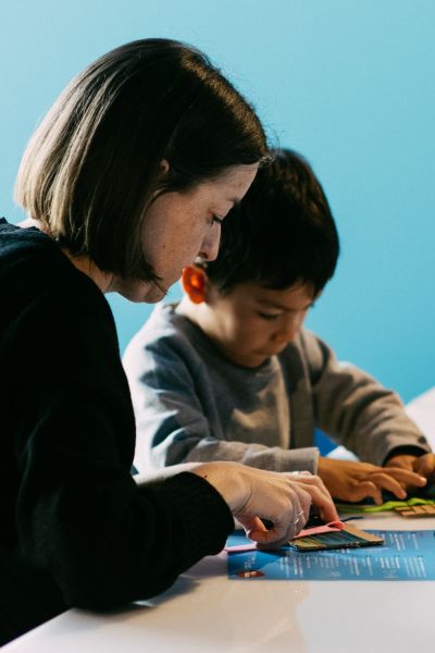 Kids and whānau create sessions