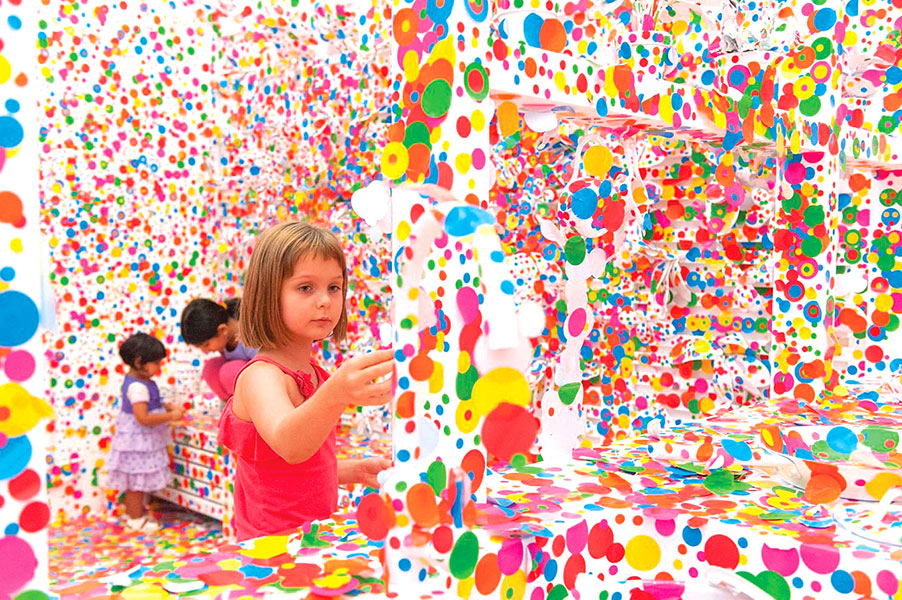 <p><strong>Yayoi Kusama</strong><br />
<em>The obliteration room</em> 2002&ndash;present<br />
Collaboration between Yayoi Kusama and Queensland Art Gallery. Commissioned Queensland Art Gallery. Gift of the artist through the Queensland Art Gallery Foundation 2012.<br />
Collection: Queensland Art Gallery, Australia. Photograph: QAGOMA Photography.</p>
