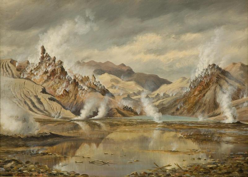 <p><strong>Image credit</strong></p>

<p>Charles Blomfield, <em>Rotomahana after the Eruption</em>, 1887, oil on canvas, Auckland Art Gallery Toi o Tāmaki, The Ilene and Laurence Dakin Bequest, purchased 2019</p>
