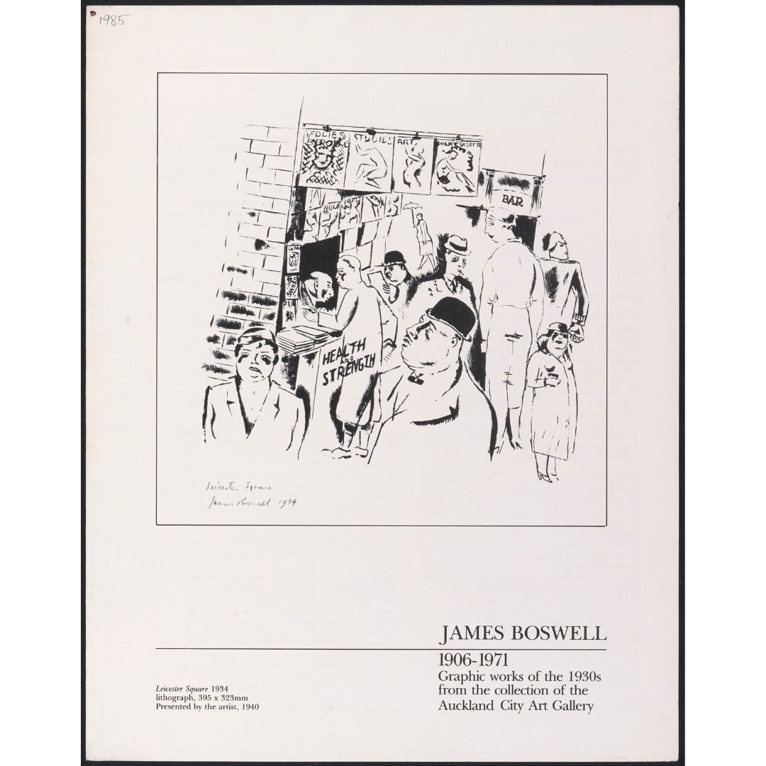 James Boswell 1906-1971: Graphic works of the 1930s from the collection of the Auckland City Art Gallery Image