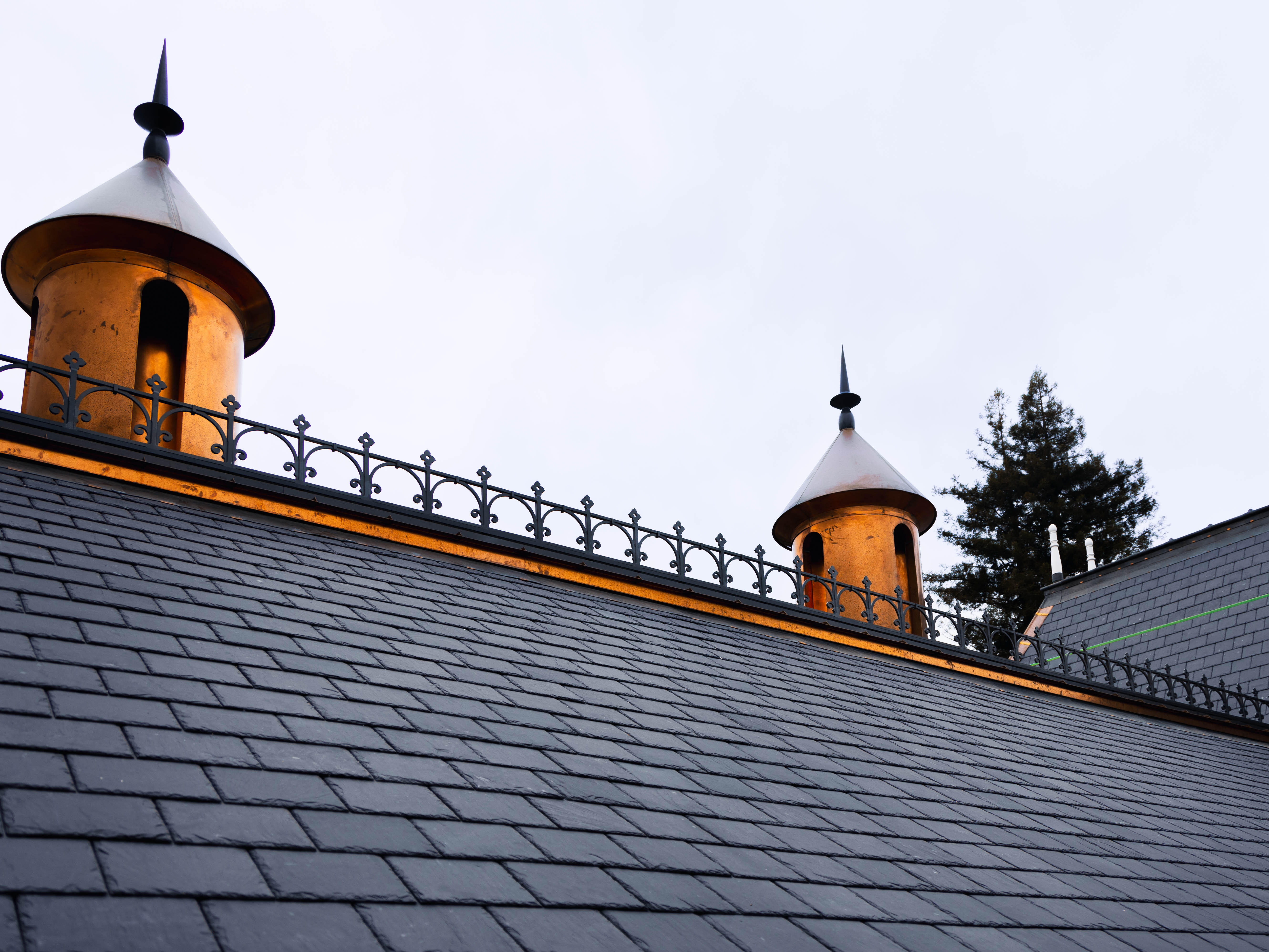 <p><em>Kia Whakahou, Kia Whakaora Heritage Restoration Project</em>, new turrets, August 2024. Photography by Daniel Zheng.</p>
