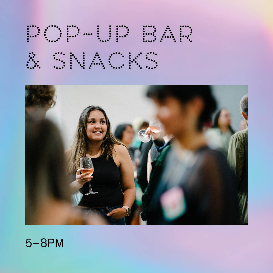 <p>Recharge at our pop-up bar in the North Atrium with drinks and snacks available for purchase.&nbsp;</p>

<p>Please note, food or drink is not permitted in the exhibition space.</p>

<p>&nbsp;</p>