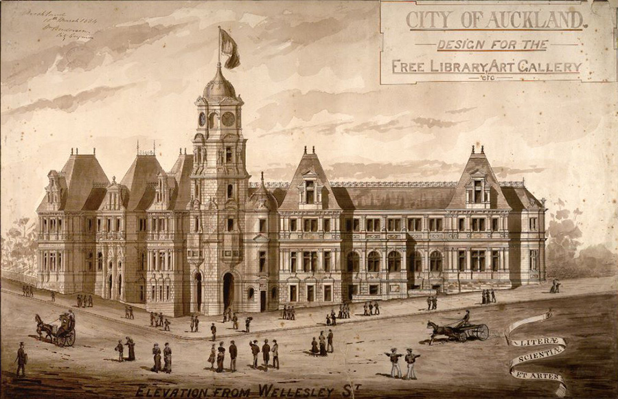 <p>Grainger &amp; D&#39;Ebro&#39;s design for the Free Library and Art Gallery, 1884</p>
