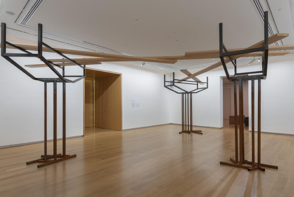 <p><strong>Ana Iti</strong>, <em>A resilient heart like the mānawa</em>, 2024, installation view, Auckland Art Gallery Toi o Tāmaki, 2024.</p>
