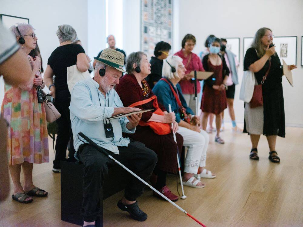 BOOKED OUT | Audio Described Tour for blind and low vision visitors | Ever Present: First Peoples Art of Australia
