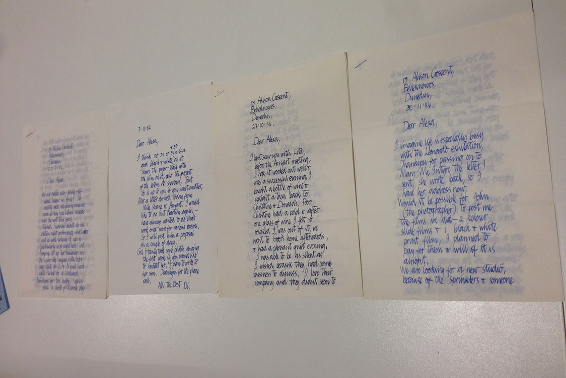 <p>A selection of letters from Alexa Johnston&rsquo;s archive</p>