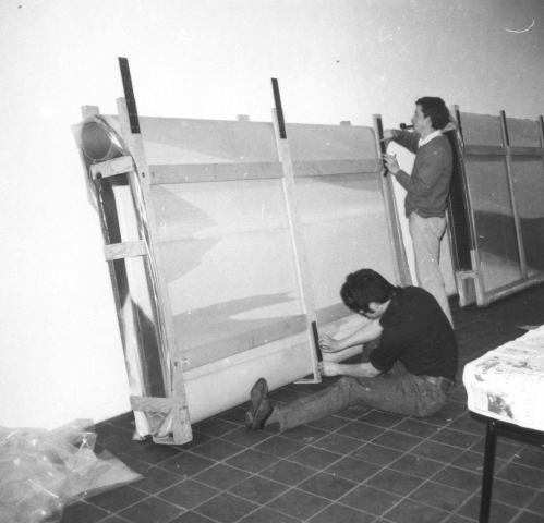 <p>1971:&nbsp;Morris Louis (In 1971, not only was it okay to handle artworks without wearing gloves &ndash; it was okay to handle artworks while smoking your pipe!)</p>