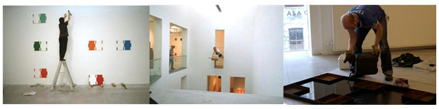 <p>2001:&nbsp;<a href="http://www.aucklandartgallery.com/whats-on/exhibition/bambury-works-1975-1999">Bambury: Works 1975-1999</a>. The installation of this exhibition of Stephen Bambury&rsquo;s work required a steady hand and a head for heights.</p>