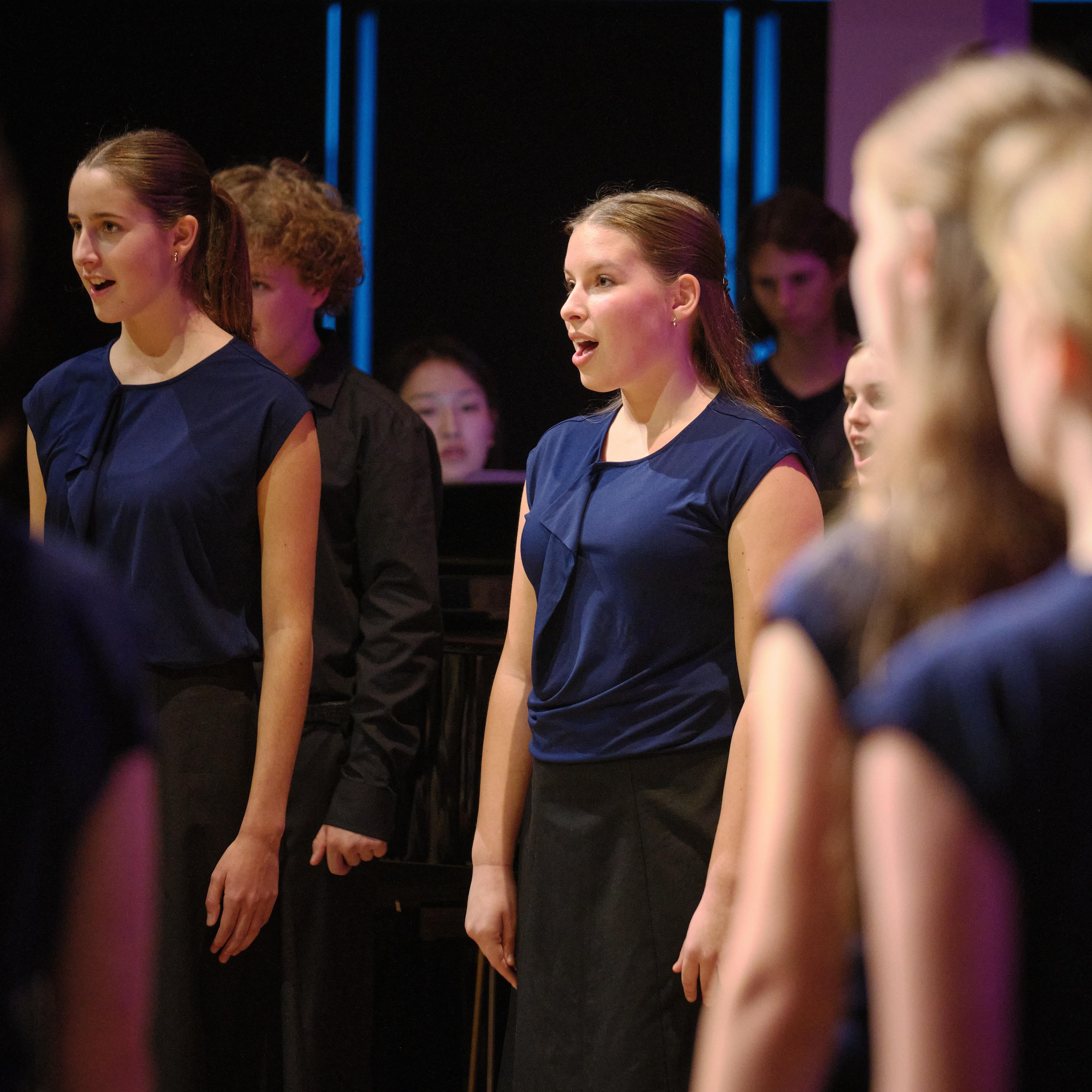 <p><strong>MUSIC</strong></p>
<p><strong>North Shore Youth Music Choirs</strong></p>
<p><strong>1.25–1.55pm & 2.30–3pm</strong></p>
<p><strong>Te Ātea | North Atrium, Mezzanine</strong></p>
<p>Come listen and move your body to the performances from the Songsters and Con Brio children’s choirs.</p>
<p>Songsters is a choir for 5–8-year-olds who sing together, learn aural skills and basic music skills, meet new friends, and importantly have fun! Con Brio Choir is NSYM’s premier ensemble, which is an auditioned choir for singers aged 12–16 years old. Directed by Vanessa Kay.</p>