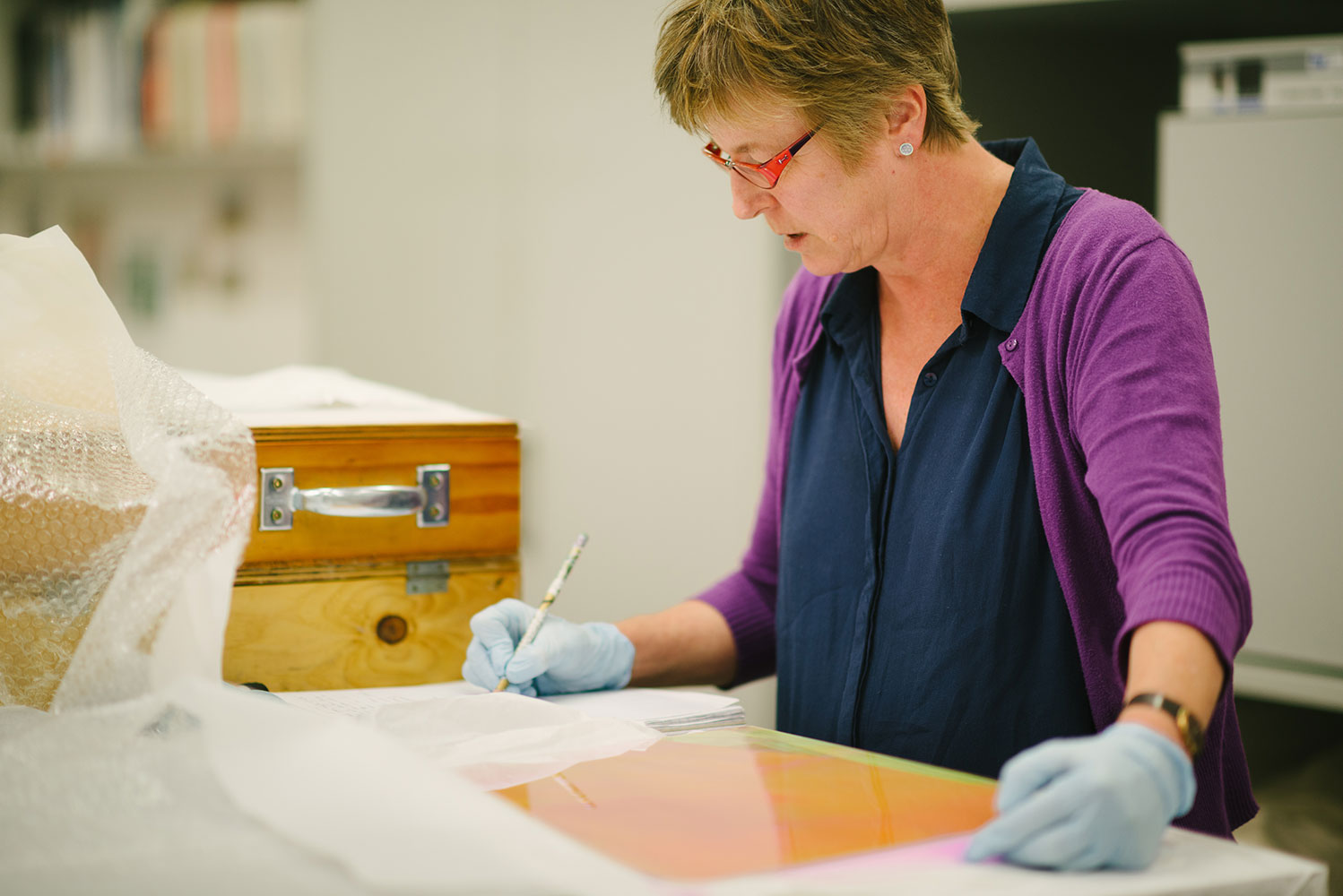 <p>Objects Conservator, Annette McKone.</p>
