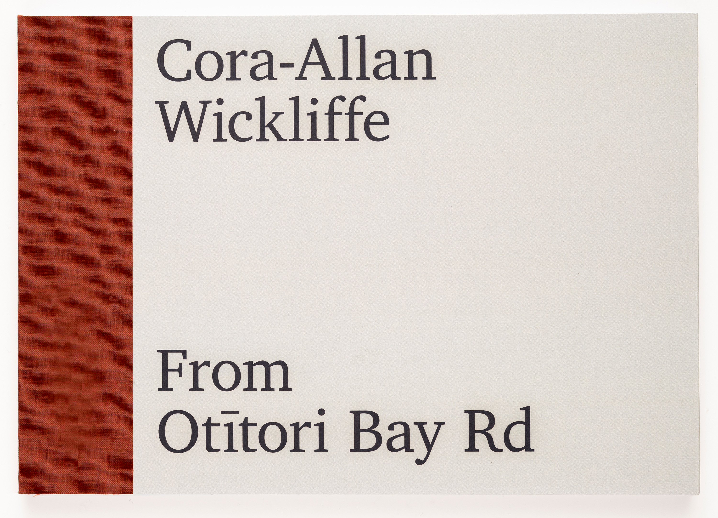 <p>Cora-Allan Wickliffe,&nbsp;<em>From Otītori Bay Rd</em>, published by McCahon House Trust, 2022. Photo: Paul Chapman</p>