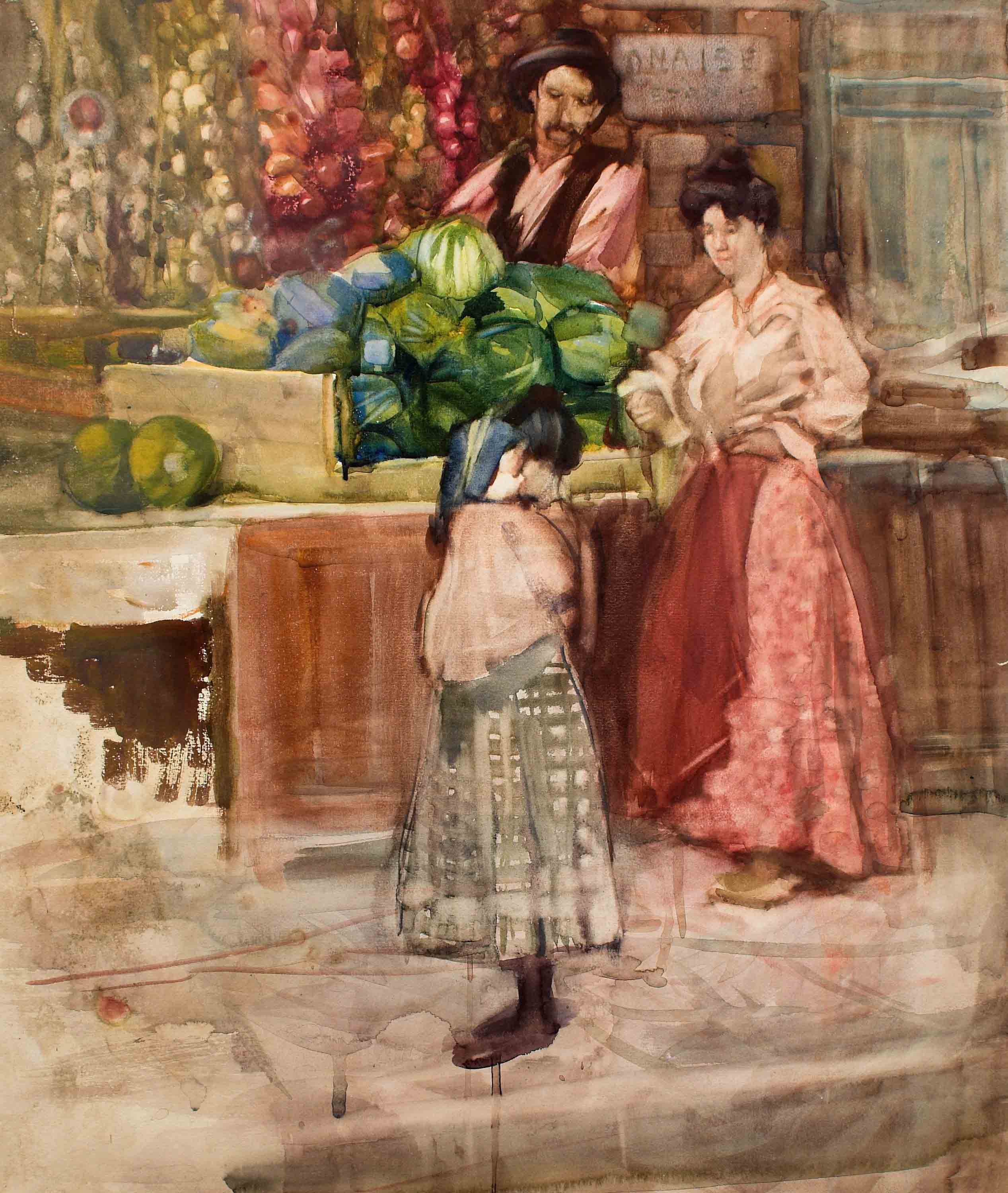 <p><strong>Frances Hodgkins</strong>,&nbsp;<em>Untitled [The Watermelon Seller]</em>, circa 1903, Auckland Art Gallery Toi o Tāmaki, purchased 2007</p>