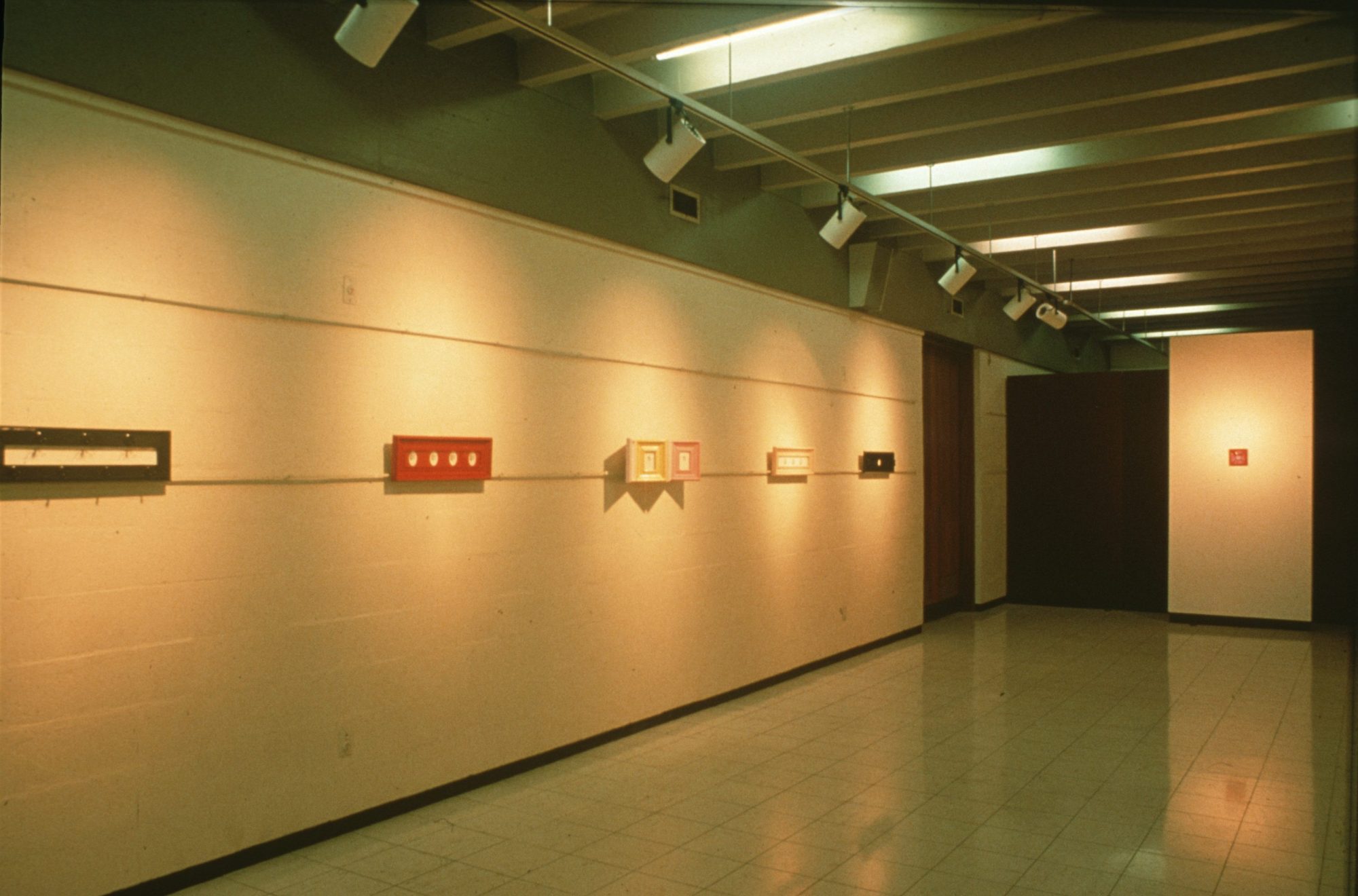 <p>Grant Lingard, <em>Homosexual: Beyond 4 Straight Sides</em> (August &ndash; 4 September 1988), CSA Gallery, Christchurch (installation detail). Image courtesy of the Grant Lingard Archive&nbsp;</p>