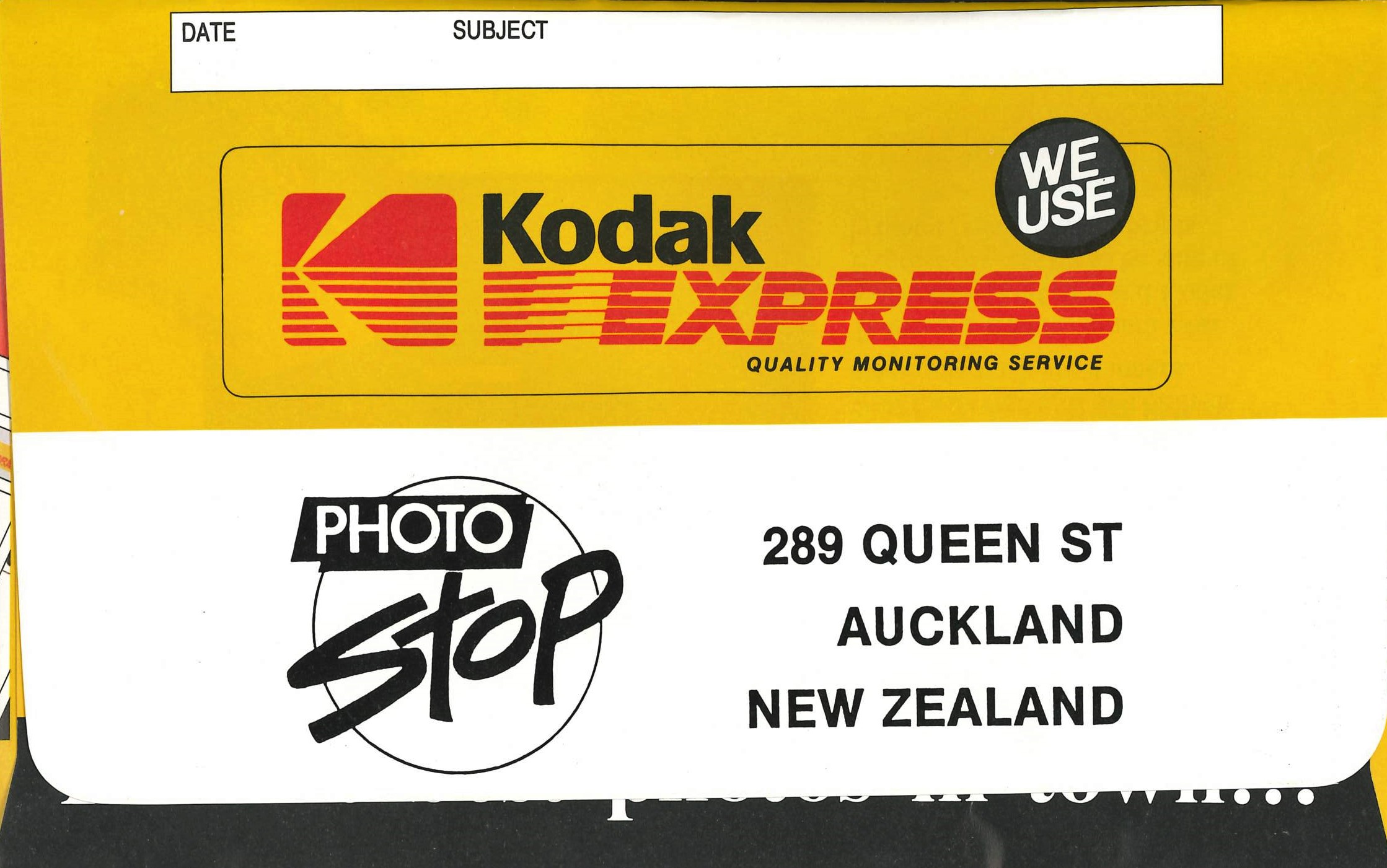 <p>Many images and negatives in this collection were housed in original Kodak envelopes.</p>
