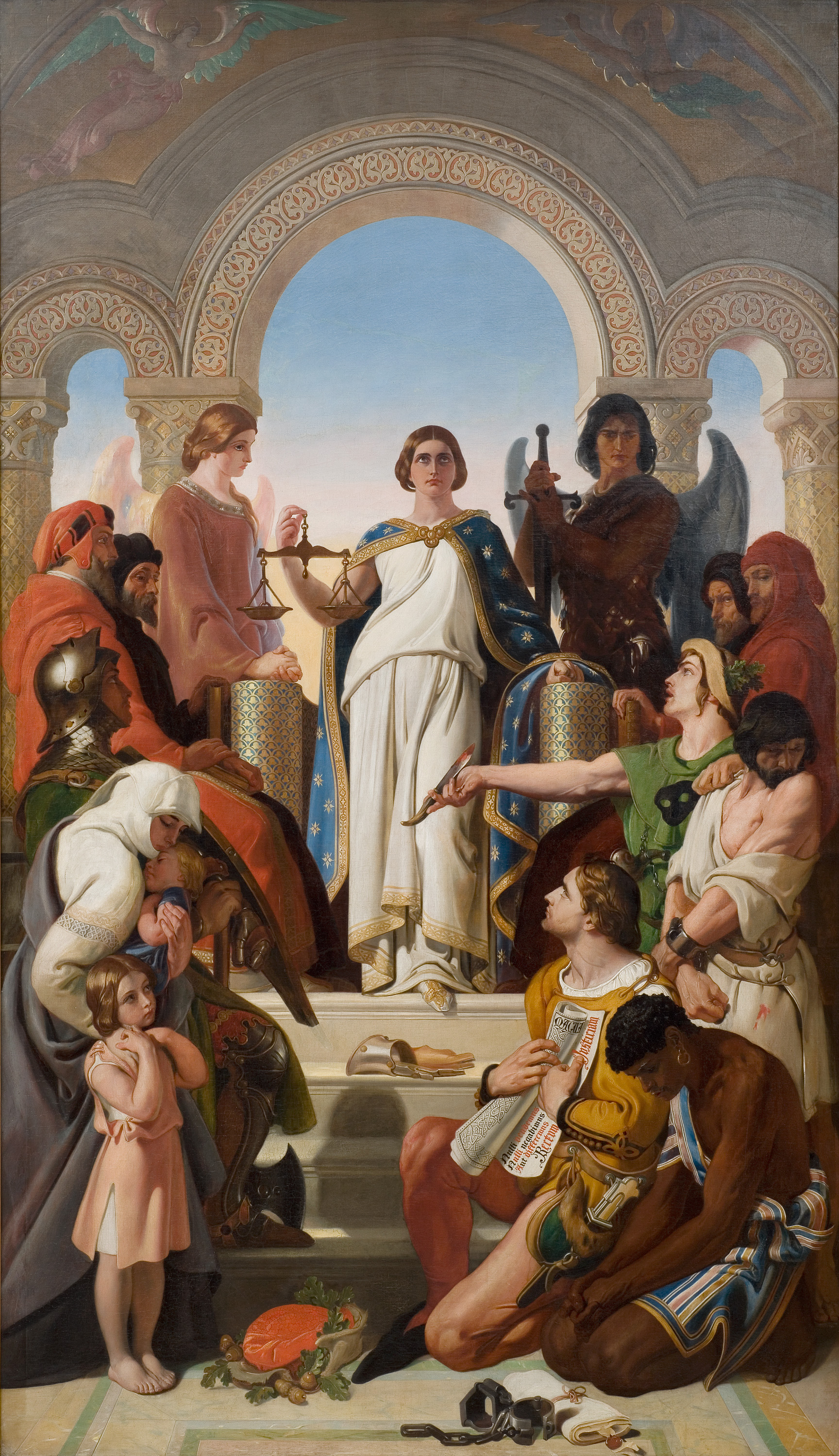 <p><strong>Daniel Maclise</strong><br />
<em>The Spirit of Justice </em>1850<br />
Mackelvie Trust Collection, Auckland Art Gallery Toi o Tāmaki<br />
gift of James Tannock Mackelvie, 1881</p>

