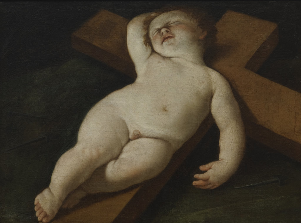 <p><strong>Unknown artist (School of Guido Reni)</strong><br />
<em>The Christ Child asleep on the Cross&nbsp;</em><br />
Mackelvie Trust Collection, Auckland Art Gallery Toi o Tāmaki<br />
gift of James Tannock Mackelvie, 1882</p>
