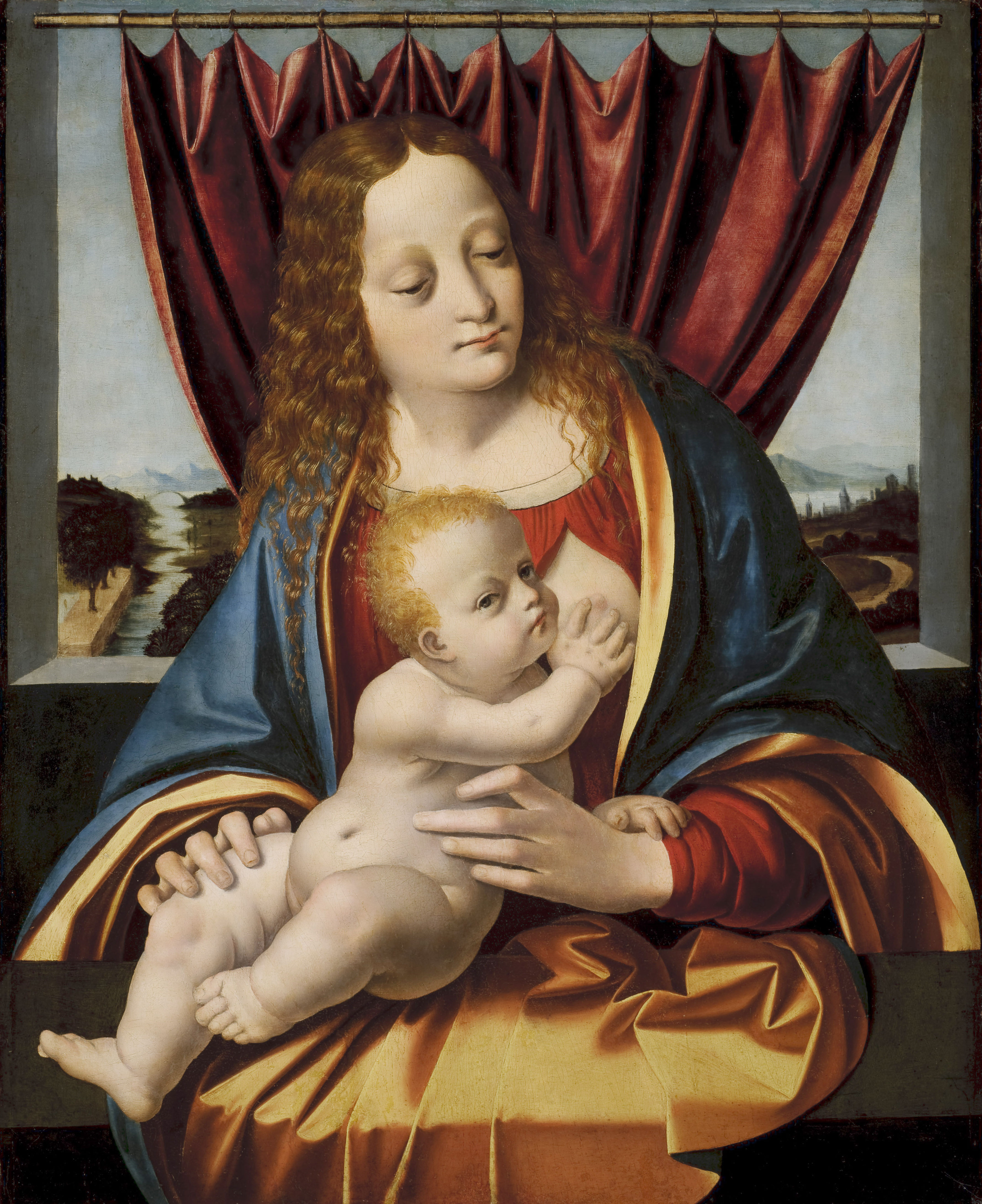 <p><strong>Marco d&rsquo;Oggiono</strong>&nbsp;<em>Madonna and Child&nbsp;</em>c.1490, tempera on panel, Mackelvie Trust Collection, Auckland Art Gallery Toi o Tāmaki, purchased with the assistance of the National Art Collection Fund, 1966</p>
