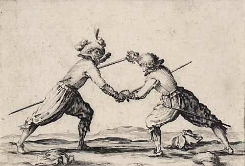 <p><strong>Jacques Callot</strong><br />
<em>Le Duel a l&#39;epee</em> 1621;1622<br />
Mackelvie Trust Collection, Auckland Art Gallery Toi o Tāmaki<br />
bequest of Dr Walter Auburn, 1982</p>
