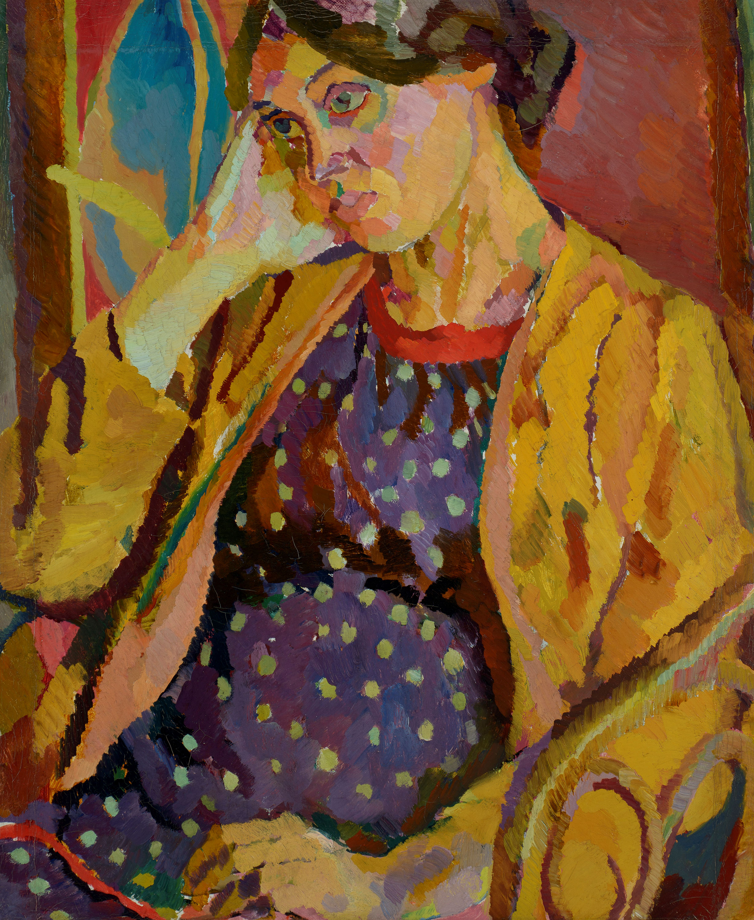 <p><strong>Duncan Grant</strong><br />
<em>Vanessa Bell Pregnant </em>1918<br />
Mackelvie Trust Collection, Auckland Art Gallery Toi o Tāmaki<br />
purchased with the assistance of the National Art Collection Fund, 1992. Frame sponsored by the Portrait Group.<br />
&nbsp;</p>