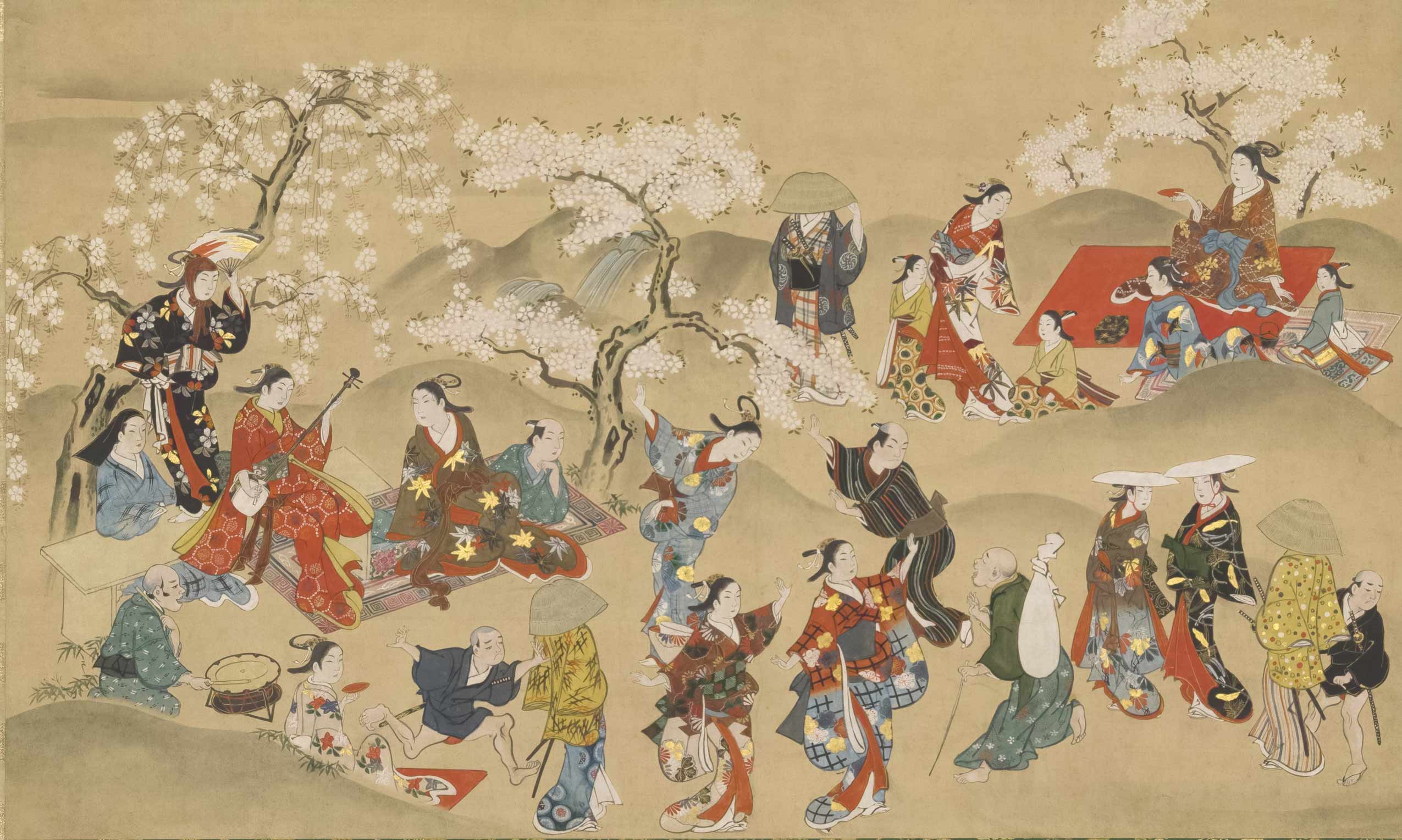 <p><strong>Miyagawa Isshō</strong>, <em>Cherry-blossom Party</em>, circa 1745, Private Collection.</p>
