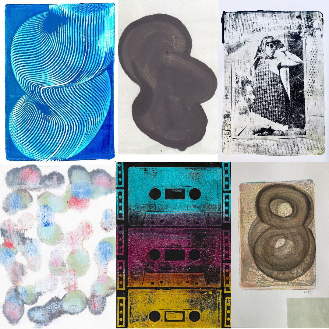 Pop Art Gel Prints Workshop