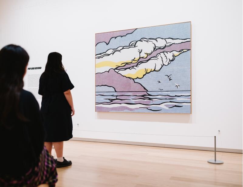 <p><strong>Artwork credit</strong></p>

<p><strong>Roy Lichtenstein</strong>, <em>Gullscape</em> (installation view<em>)</em>, 1964, Virginia Museum of Fine Arts, Gift of Sydney and Frances Lewis, 85.418 &copy; Estate of Roy Lichtenstein/Copyright Agency, 2025</p>
