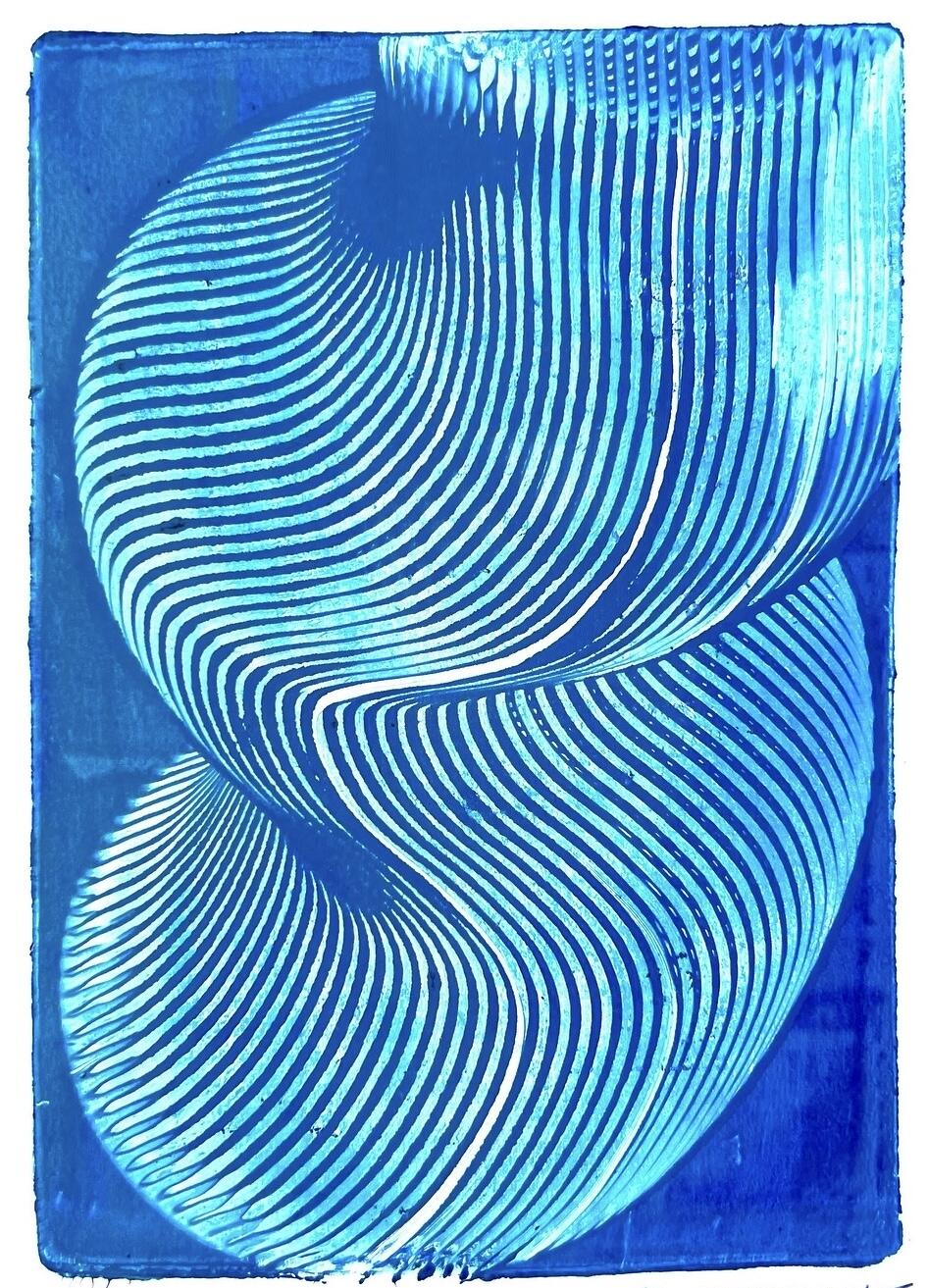 <p><strong>Printmaking workshops</strong></p>

<p><strong>Studio</strong></p>

<p><strong>10.45am, 11.30am, 12.15pm, 1.45pm, 2.30pm and 3.15pm</strong></p>

<p>Artists Steve Bolton and Stacey Edgar guide you through the process of monoprinting with gel plates. Play with layering colours, mark-making tools and textures in these quick 30-minute sessions.</p>

<p><strong>Image credit:</strong> Stacey Edgar, <em>Stella Blue</em>, 2025.</p>
