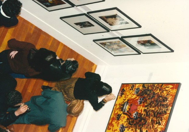 <p>Visitors at <em>The Jimi Hendrix Exhibition</em>, 1993, Auckland City Art Gallery. RC2015/5/1/107/17</p>
