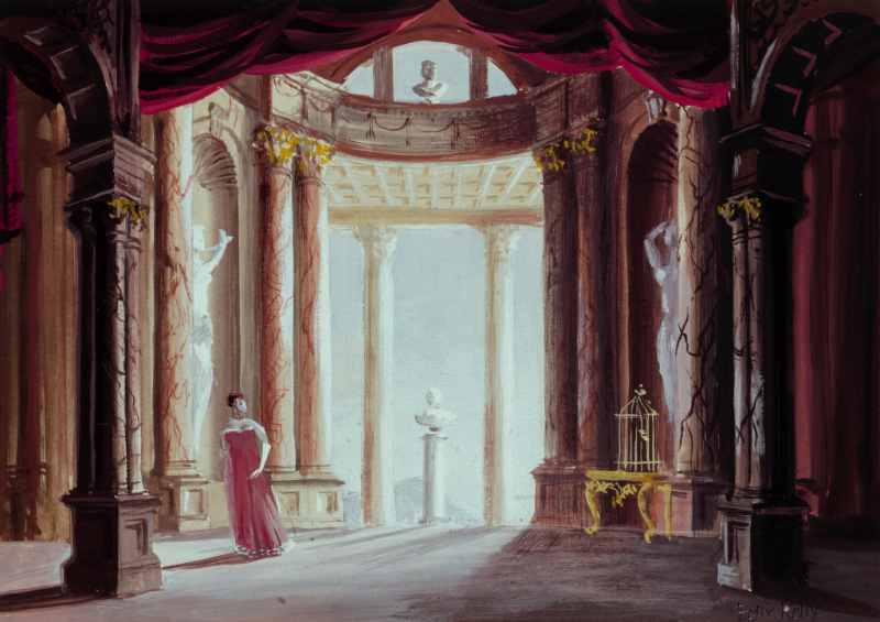 <p>Felix Kelly,&nbsp;Stage design for Sir Lennox Berkeley&rsquo;s opera&nbsp;<em>Nelson</em>, 1954, transparency of a painting in the collection of the Berkeley family</p>