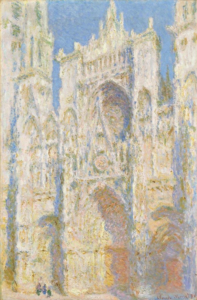 <p>Claude Monet,&nbsp;<em>Rouen Cathedral, West Fa&ccedil;ade, Sunlight</em>,&nbsp;1894, oil on canvas, National Gallery of Art, Chester Dale Collection</p>
