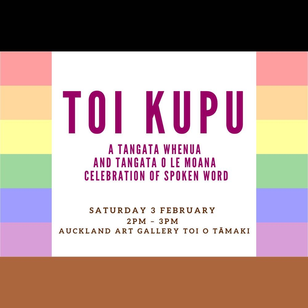 Toi Kupu | a Tangata Whenua and Tangata o le Moana celebration of spoken word