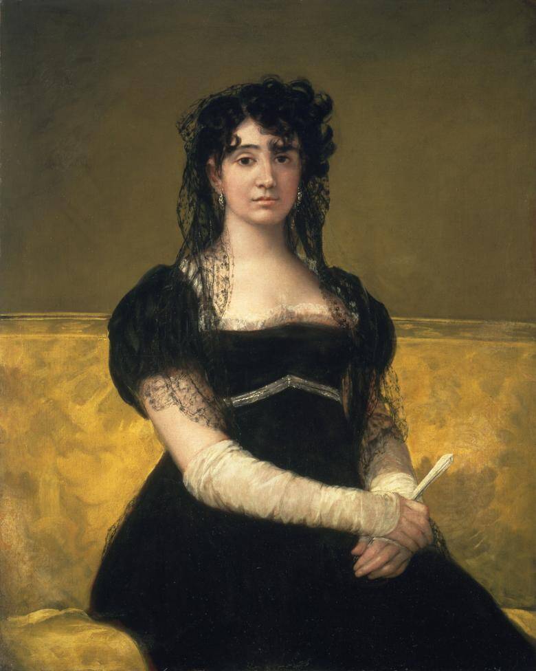 <p>Francisco Jos&eacute; de Goya y Lucientes,&nbsp;<em>Do&ntilde;a Antonia Z&aacute;rate</em>,&nbsp;1805, oil on canvas, National Gallery of Ireland, presented, Sir Alfred and Lady Beit, 1987 (Beit Collection)</p>

