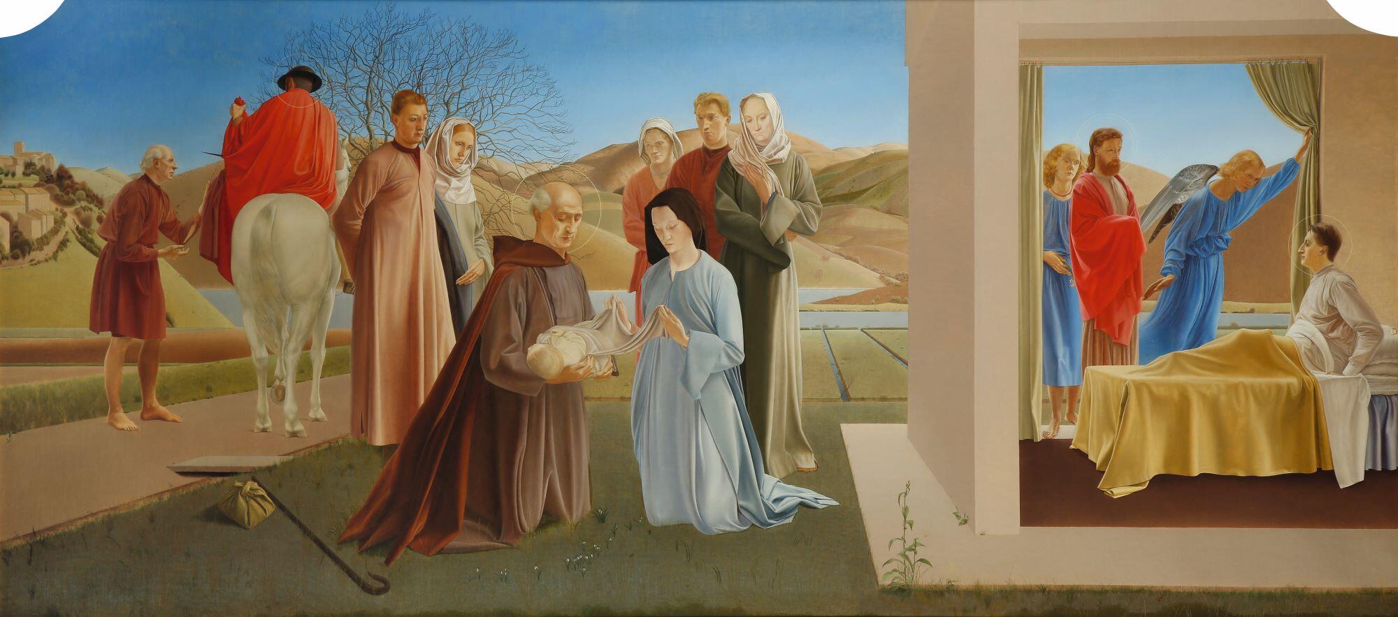 <p>Winifred Knights,&nbsp;<em>Scenes from the Life of Saint Martin of Tours,&nbsp;</em>1928&ndash;33, Milner Memorial Chapel, Canterbury Cathedral</p>
