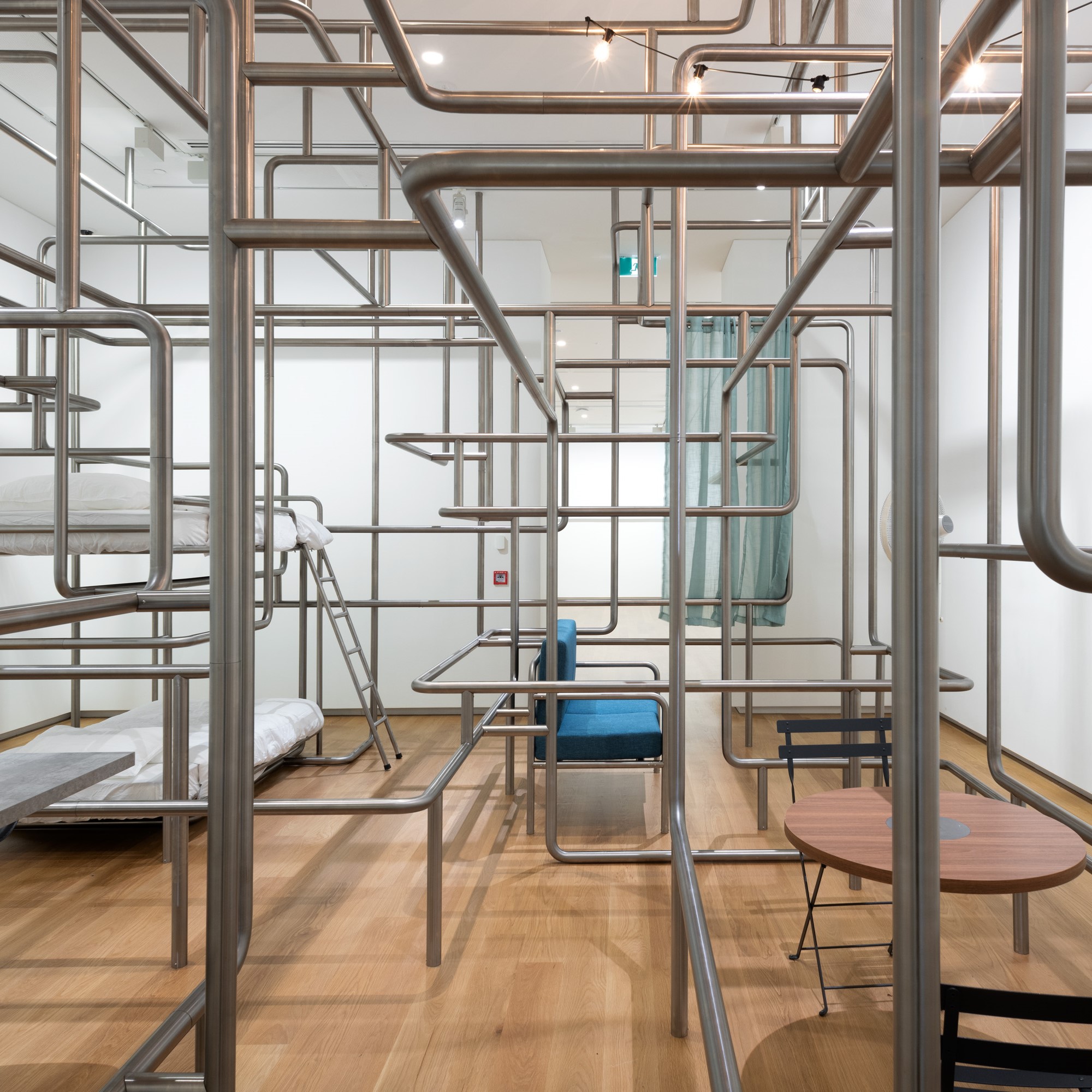 <p>All images: Yona Lee,<em> An Arrangement for 5 Rooms</em>, 2022 (installation views and details: Auckland Art Gallery Toi o Tāmaki, 2022), stainless steel, objects, commissioned by Auckland Art Gallery Toi o Tāmaki, 2022, supported by the Contemporary Benefactors of the Auckland Art Gallery, Asia New Zealand Foundation and Chow:Hill Architects, courtesy of Fine Arts, Sydney</p>
