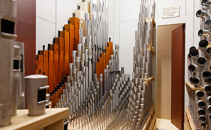 <p>Swell Organ pipes</p>
