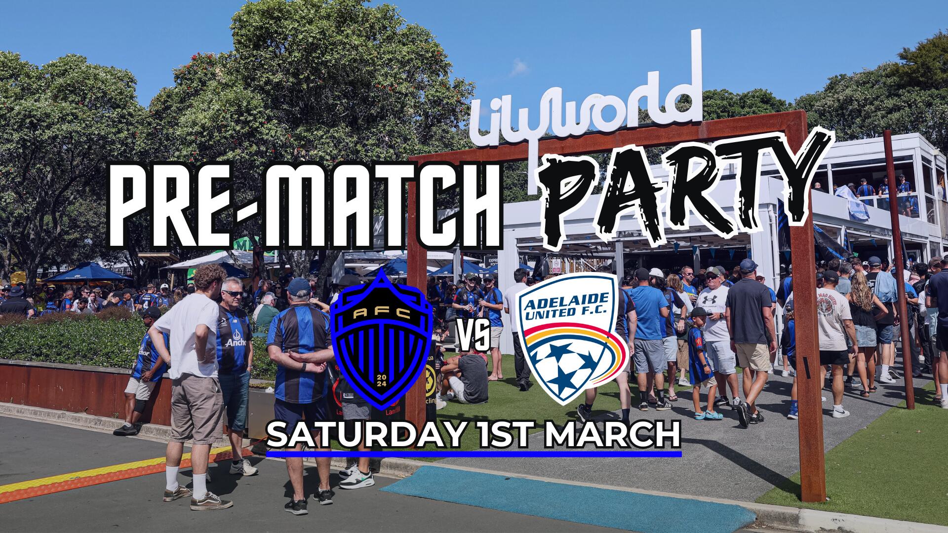 Auckland FC vs Adelaide United Pre-match Party