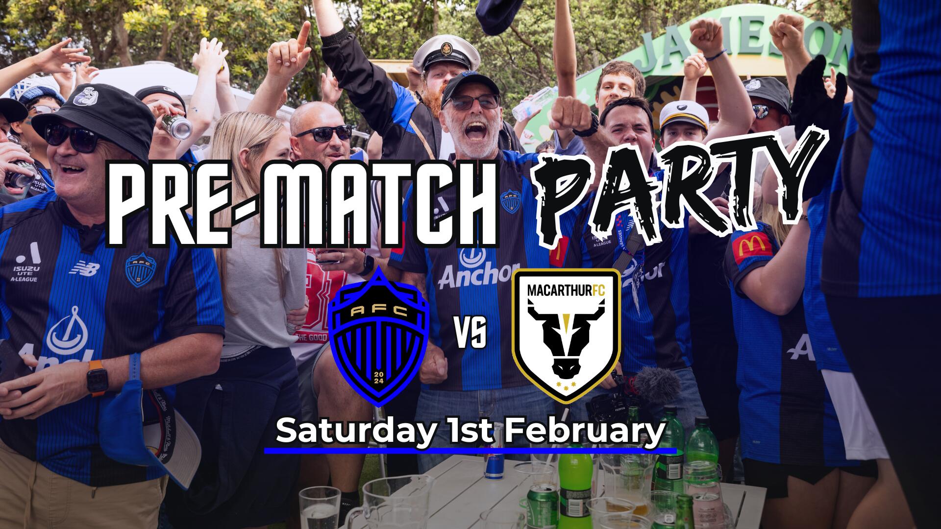 Auckland FC vs Macarthur FC Pre-match Party