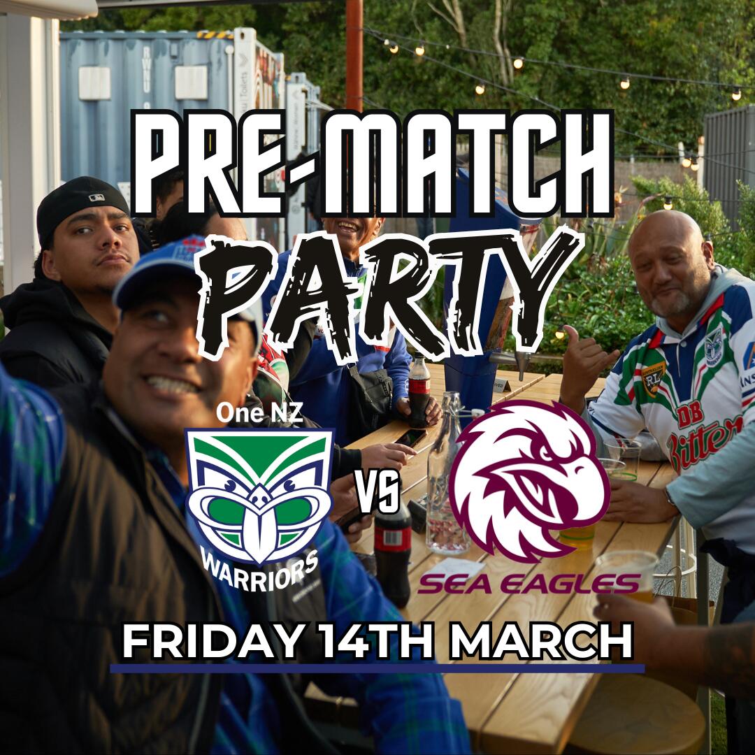 Warriors vs Sea Eagles Pre-match Party