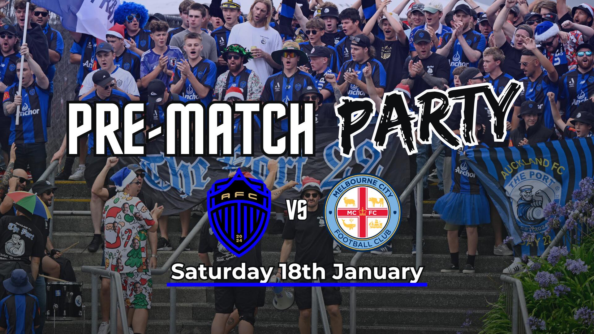 Auckland FC vs Melbourne City Pre-match Party