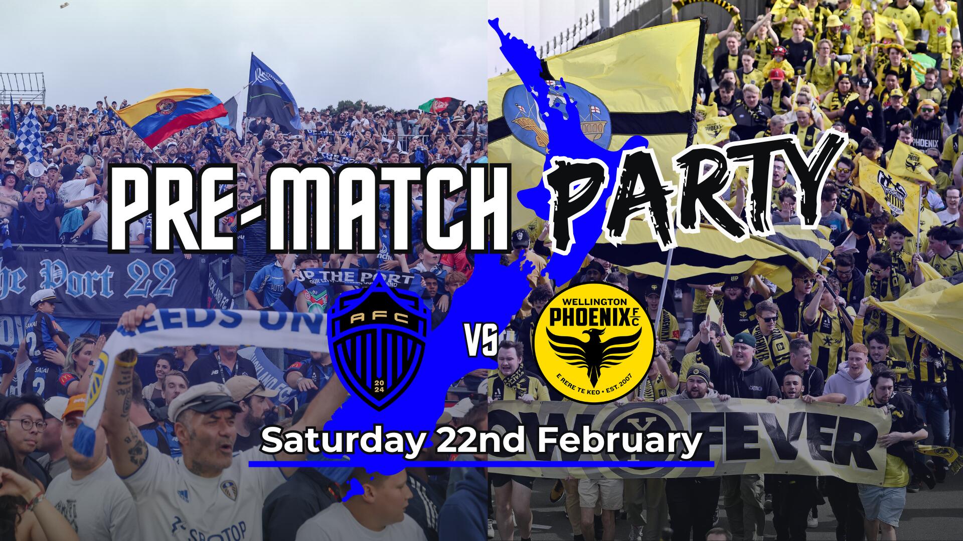 Auckland FC vs Wellington Phoenix Pre-match Party