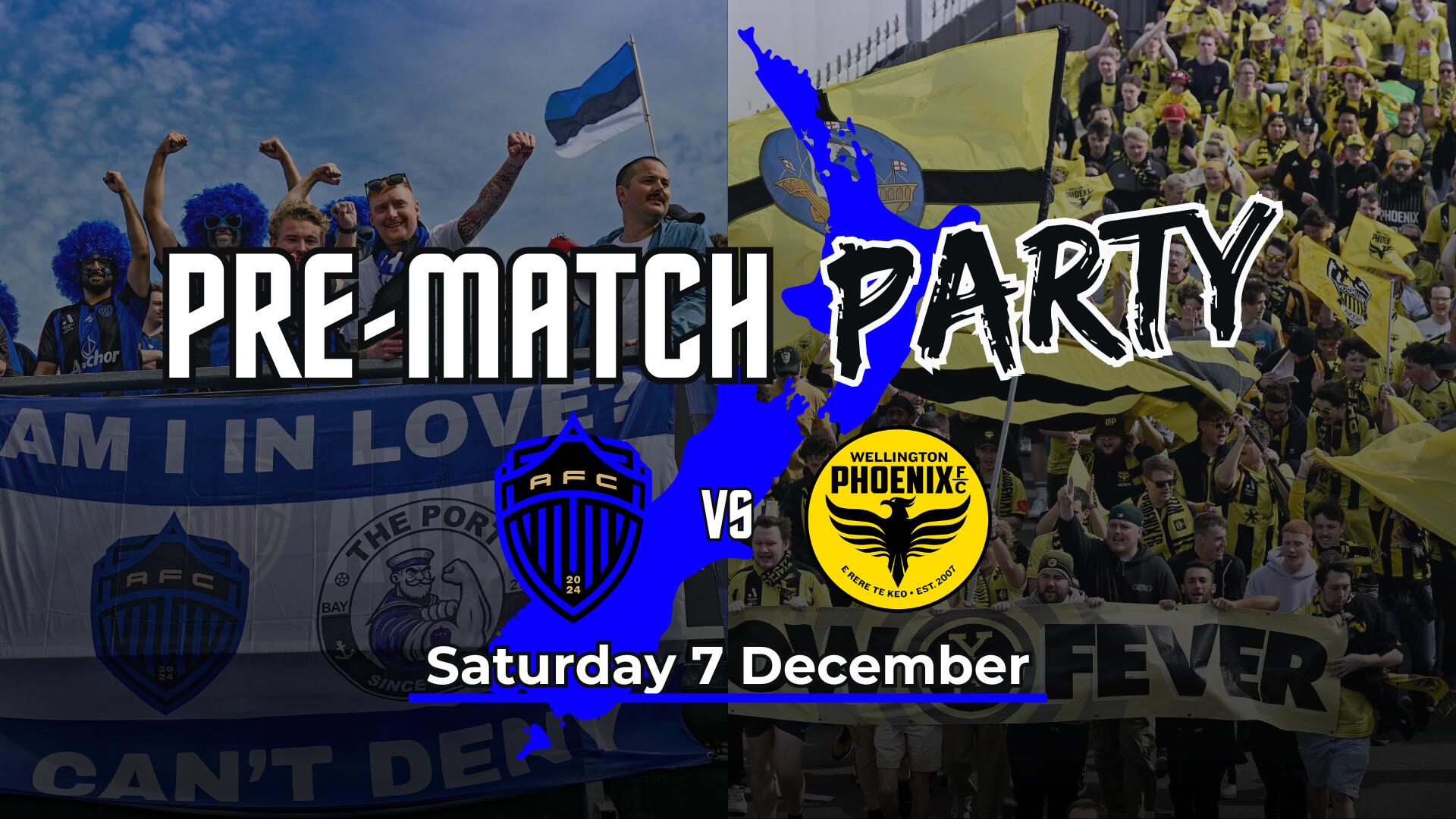 Auckland FC vs Wellington Phoenix Pre-match Party