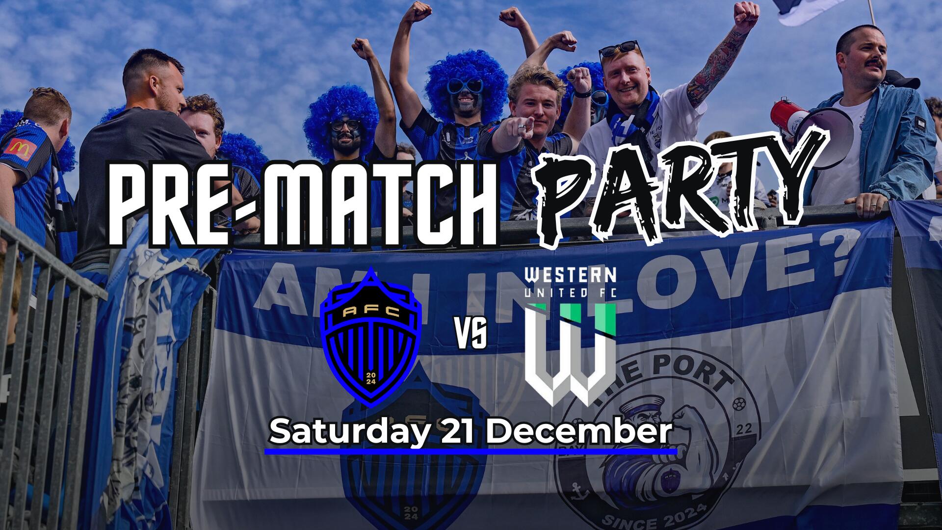 Auckland FC vs Western United Pre-match Party