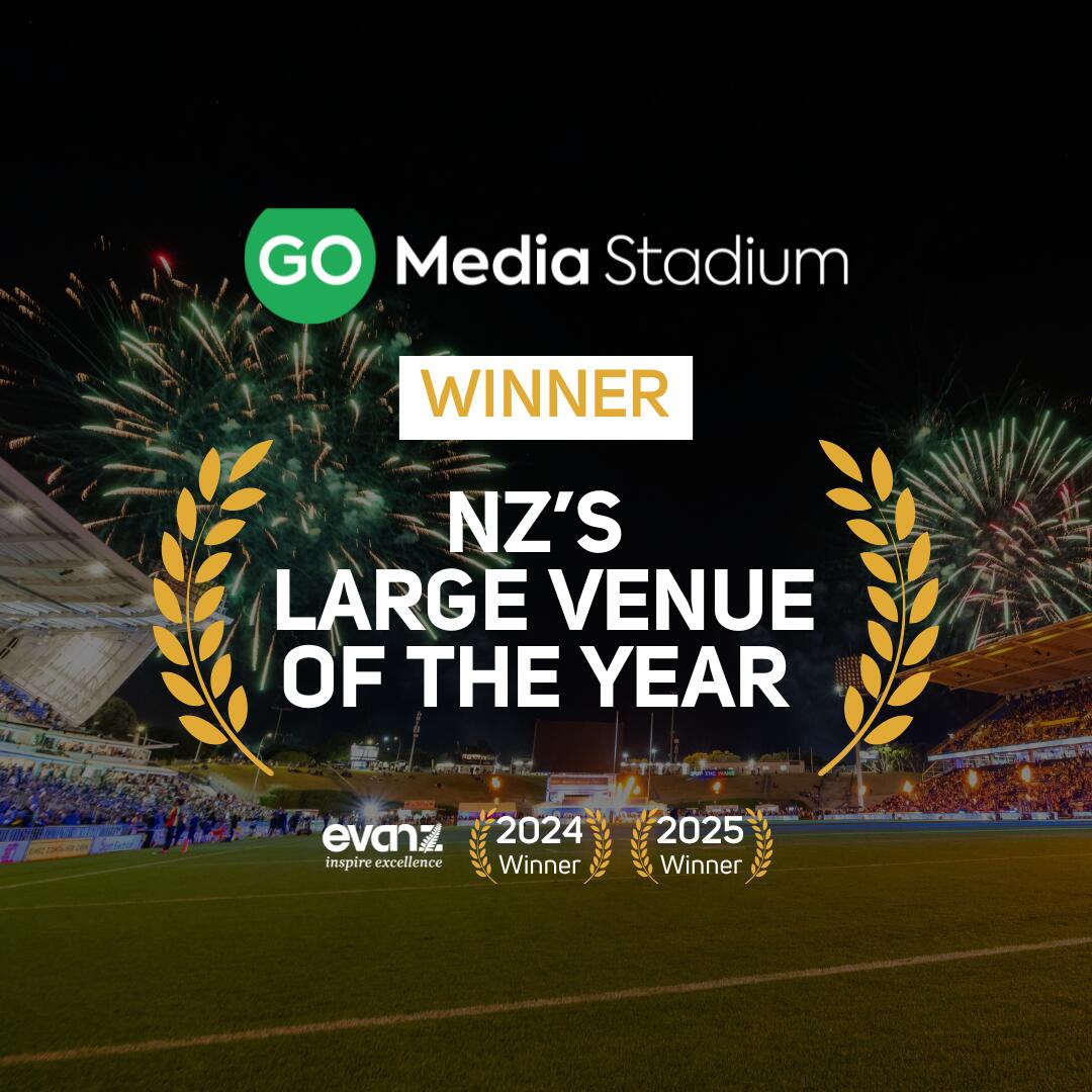 Go Media Stadium Wins NZ’s Large Venue of the Year – Back to Back Champions