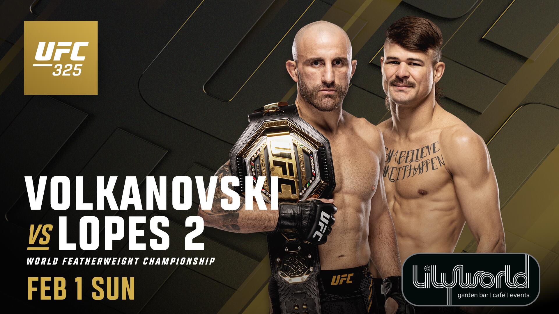 UFC 325 - LIVE SCREENING