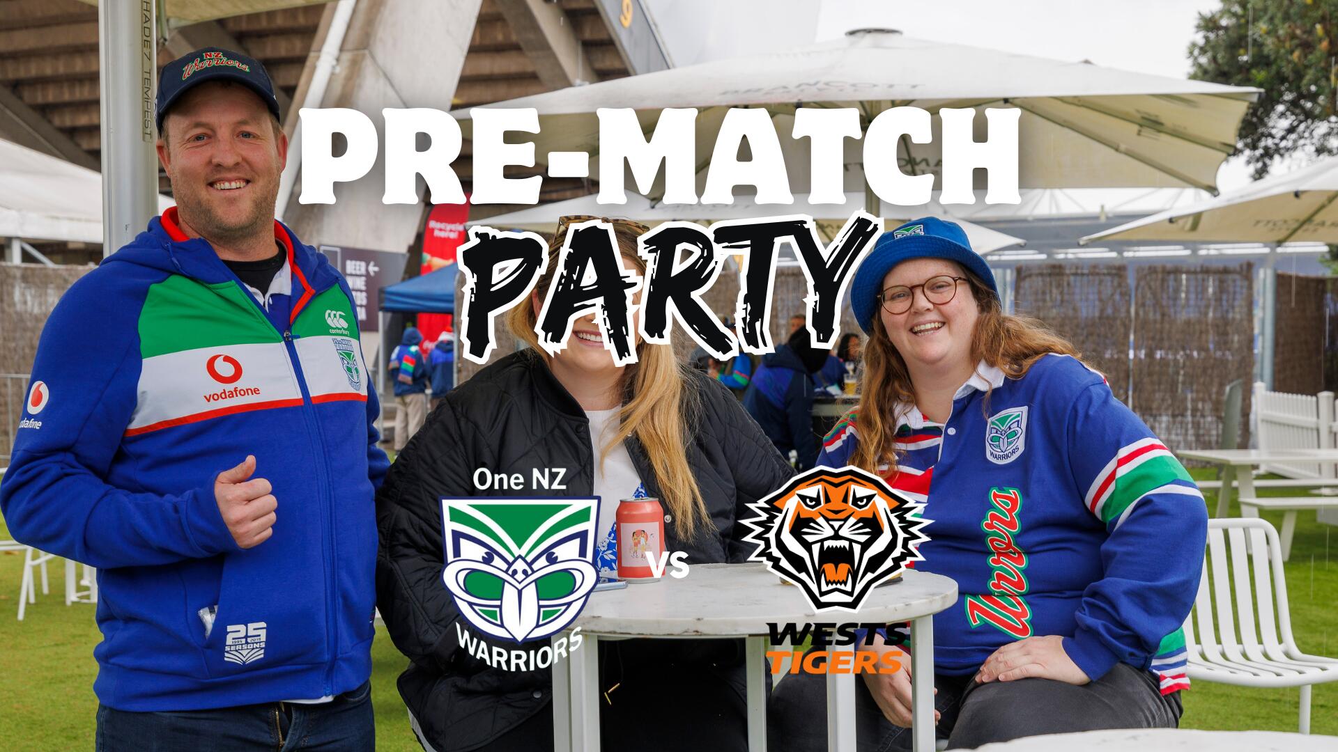 Warriors vs West TIgers Pre-match Party 2026