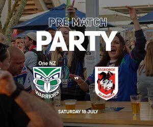 Warriors vs Dragons Pre-match Party 2026