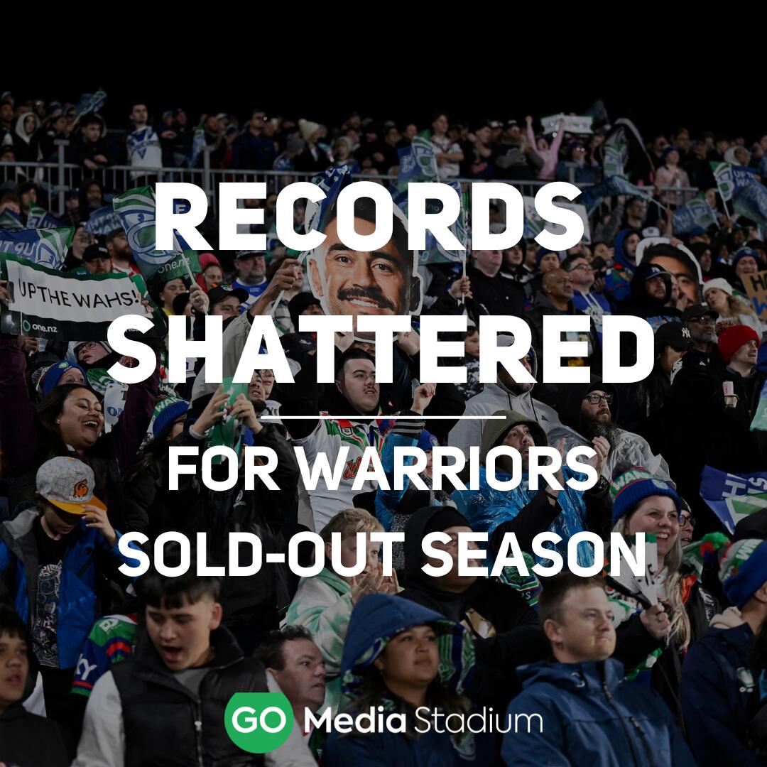 Records shattered at Go Media Stadium for groundbreaking One New Zealand Warriors sellout season 