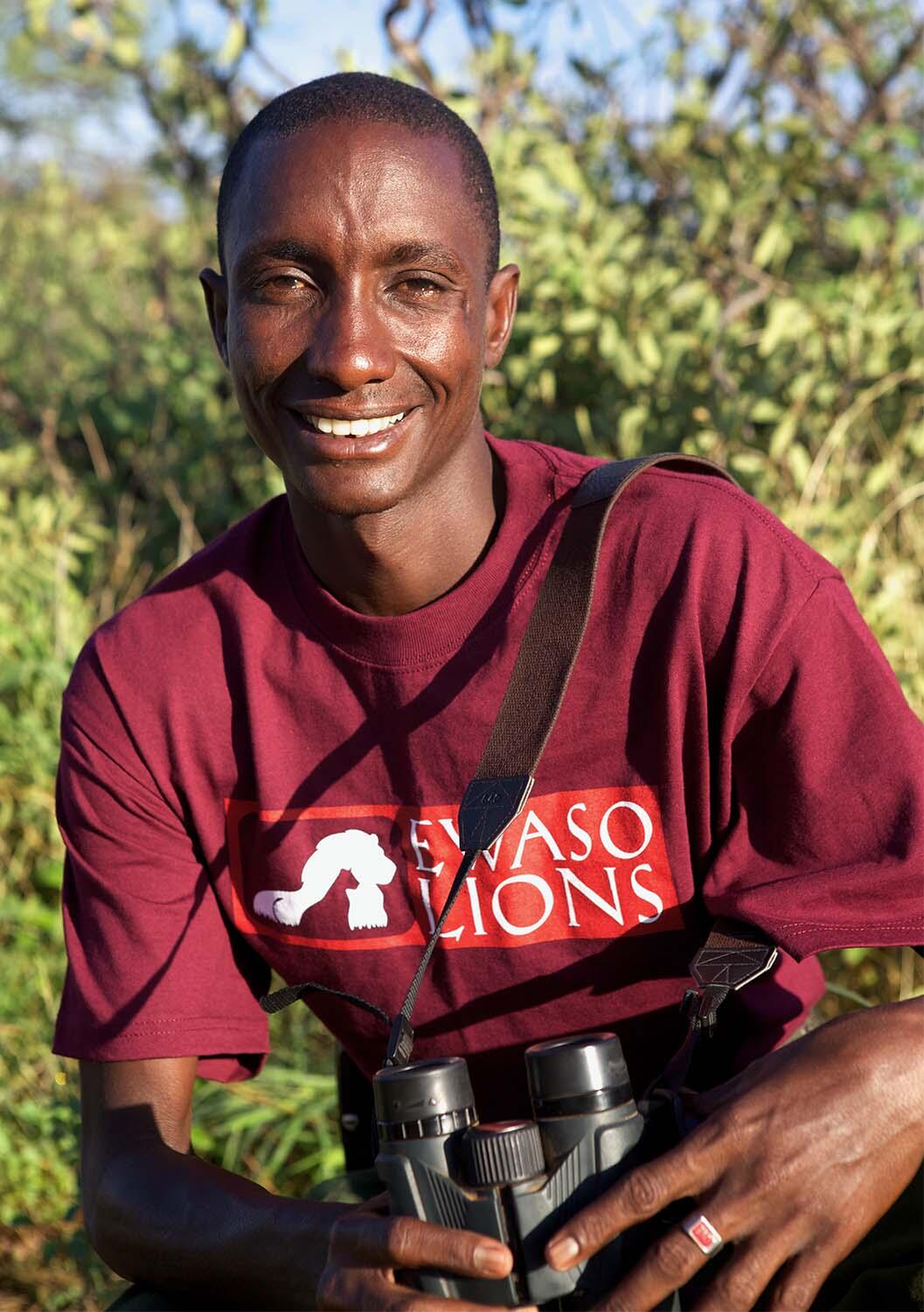 Jeremiah Letoole is one of the Ewaso Lions Rangers
